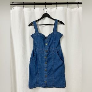 Denim Button-Up Dress - XL